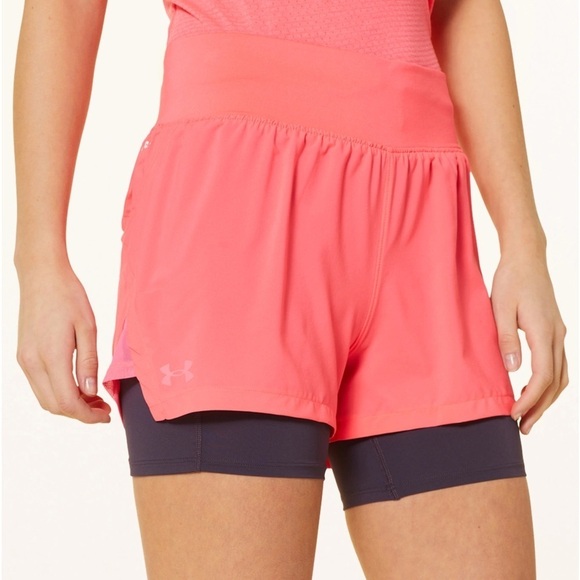 Under Armour Pants - UNDER ARMOUR Size Large 2-in-1 running shorts RUN STAMINA
